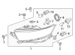 Ford Special Service Police Sedan Headlight Diagram - FG1Z-13008-M