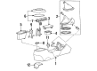 1994 Ford Mustang Center Console Base Diagram - F4ZZ6304567E