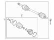 2021 Ford Mustang Axle Shaft Diagram - KR3Z-4K138-B