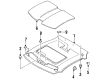 1996 Ford Probe Sun Visor Diagram - F42Z6104104U