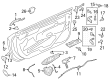 2024 Ford Mustang Rear Door Striker Diagram - JX7Z-5822008-B