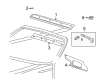 Ford Thunderbird Sun Visor Diagram - 2W6Z-7604104-AAA