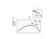 2008 Lincoln MKZ TPMS Sensor Diagram - 6F2Z-1A193-E