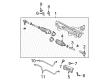 Mercury Mountaineer Steering Gear Box Diagram - 5L2Z-3504-BARM