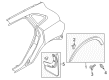 Lincoln Mud Flaps Diagram - FJ7Z-16A550-BB