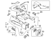 2023 Ford Bronco Center Console Base Diagram - M2DZ-78045A36-AB