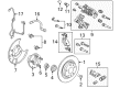 2012 Lincoln MKZ Spindle Nut Diagram - 6E5Z-3B477-BA