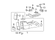 2005 Ford Escape Center Console Base Diagram - 5L8Z-78045A36-AAC