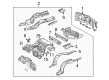 2005 Ford Thunderbird Floor Pan Diagram - 1W6Z-7611215-AA