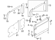 2016 Ford Transit-350 Door Moldings Diagram - CK4Z-6125508-AE