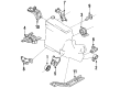 1992 Mercury Tracer Engine Mount Diagram - F5CZ6038A