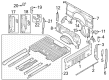 2022 Ford F-350 Super Duty Floor Pan Diagram - HC3Z-9611215-A