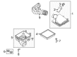 2008 Ford Mustang Air Intake Coupling Diagram - 4R3Z-9B659-AA