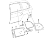 2001 Ford Windstar Weather Strip Diagram - XF2Z-1629905-AA