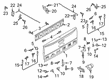 2023 Ford Ranger Tailgate Lock Actuator Motor Diagram - AB3Z-2143150-A