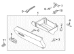 2014 Lincoln MKS Glove Box Diagram - DA5Z-54060T10-AA