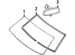 Mercury Villager Windshield Diagram - XF5Z-1203100-AA