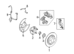 Ford Fusion Brake Backing Plate Diagram - 3M8Z-2C028-B