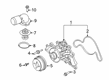 Ford F-350 Super Duty Water Pump Pulley Diagram - LC3Z-8509-A