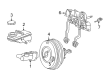 Lincoln LS Brake Booster Diagram - 5W4Z-2005-A