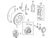 2008 Mercury Mountaineer Brake Pads Diagram - 8L2Z-2V001-B