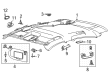 2023 Ford Mustang Mach-E Sun Visor Diagram - LJ8Z-7804105-AA