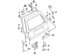 1992 Mercury Tracer Tailgate Handle Diagram - F4CZ-74430A70-A