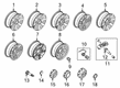 2018 Ford F-350 Super Duty Wheel Cover Diagram - HC3Z-1130-AB