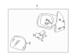 Ford Excursion Car Mirror Diagram - 1C3Z-17K707-AA