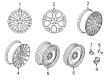 2015 Ford Focus Spare Wheel Diagram - CV6Z-1007-J