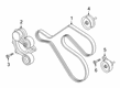 2023 Ford Police Interceptor Utility V-Belt Diagram - L1MZ-8620-H