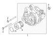 2021 Ford EcoSport Alternator Diagram - H1BZ-10346-M