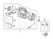 2014 Ford F-350 Super Duty Car Mirror Diagram - DC3Z-17682-BA