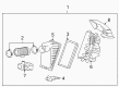 2006 Mercury Monterey Air Filter Box Diagram - 3F2Z-9661-AA