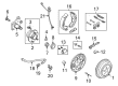 2013 Ford Transit Connect Wheel Hub Diagram - 7T1Z-1104-B