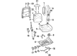 1996 Ford Crown Victoria Seat Cushion Diagram - F6AZ54632A22AA