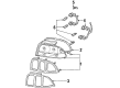 1998 Ford Mustang Light Socket Diagram - F7ZZ13410BA