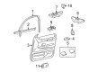 Mercury Grand Marquis Door Moldings Diagram - 1W7Z-5420890-AAB