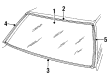 1989 Ford Escort Weather Strip Diagram - E9FZ-5803110-A