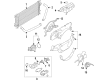 2018 Ford F-150 Cooling Fan Assembly Diagram - JL3Z-8600-A