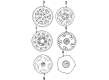 1999 Mercury Villager Lug Nuts Diagram - F4XY-1012-A