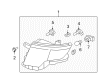 2009 Ford Edge Headlight Diagram - 7T4Z-13008-B