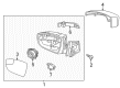 2013 Ford Focus Car Mirror Diagram - CP9Z-17682-EA