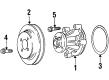 Lincoln Water Pump Pulley Diagram - F2AZ8509A