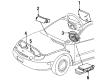 Mercury Sable Air Bag Control Module Diagram - F8DZ-14B321-AB