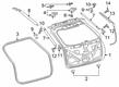 2021 Lincoln Nautilus Weather Strip Diagram - FA1Z-58404A06-A