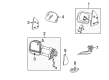 2001 Ford F-350 Super Duty Car Mirror Diagram - F81Z-17682-AAA