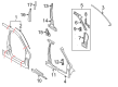 2009 Ford Focus Weather Strip Diagram - 8S4Z-5451823-A