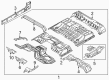 2014 Ford F-250 Super Duty Floor Pan Diagram - BC3Z-2611000-A