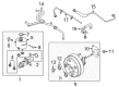 Ford F-350 Super Duty Brake Booster Diagram - HC3Z-2005-F